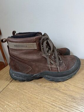 Merrell Men's Dark Brown Lace-Up Hiking Boots